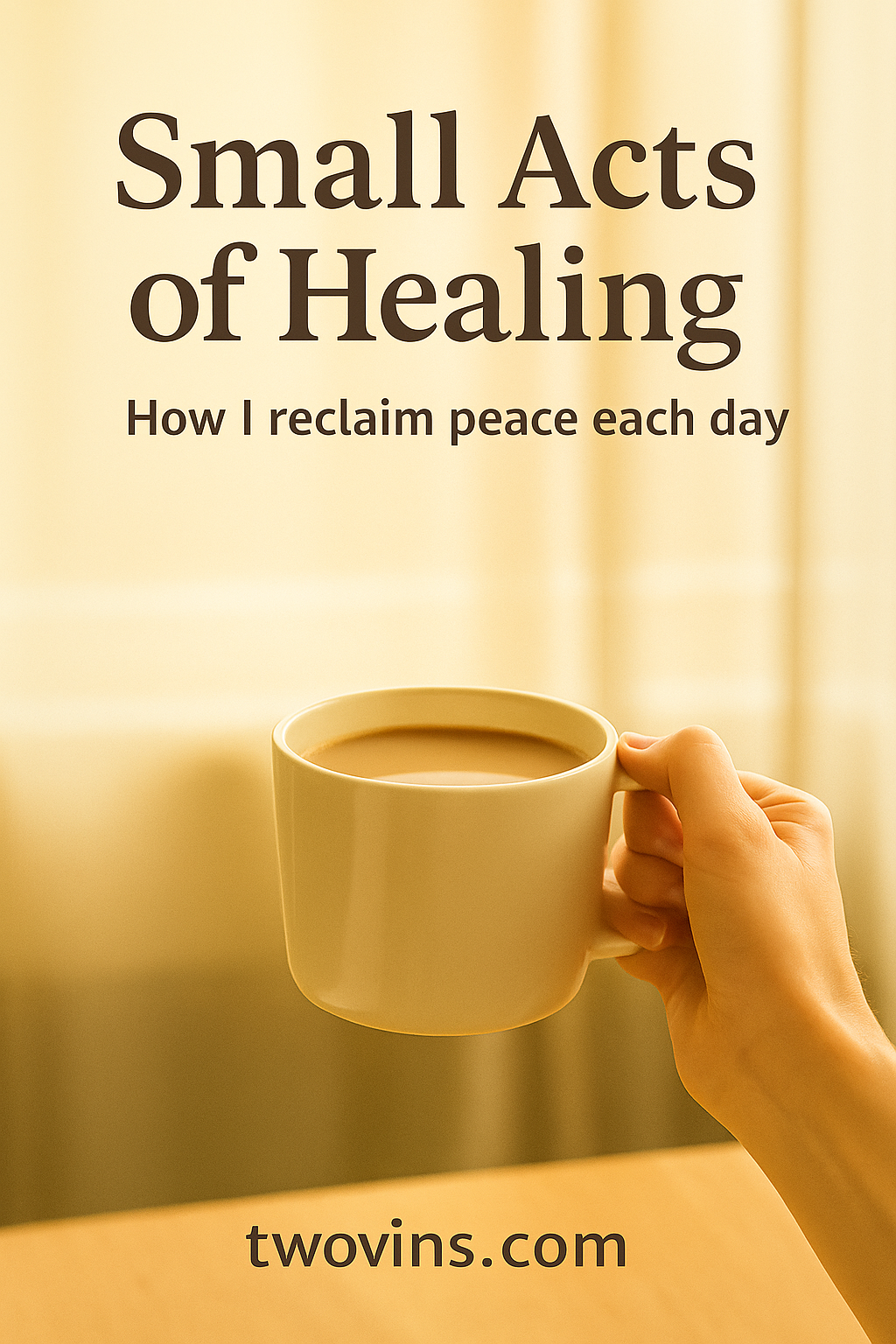 sunlit coffee cup morning ritual